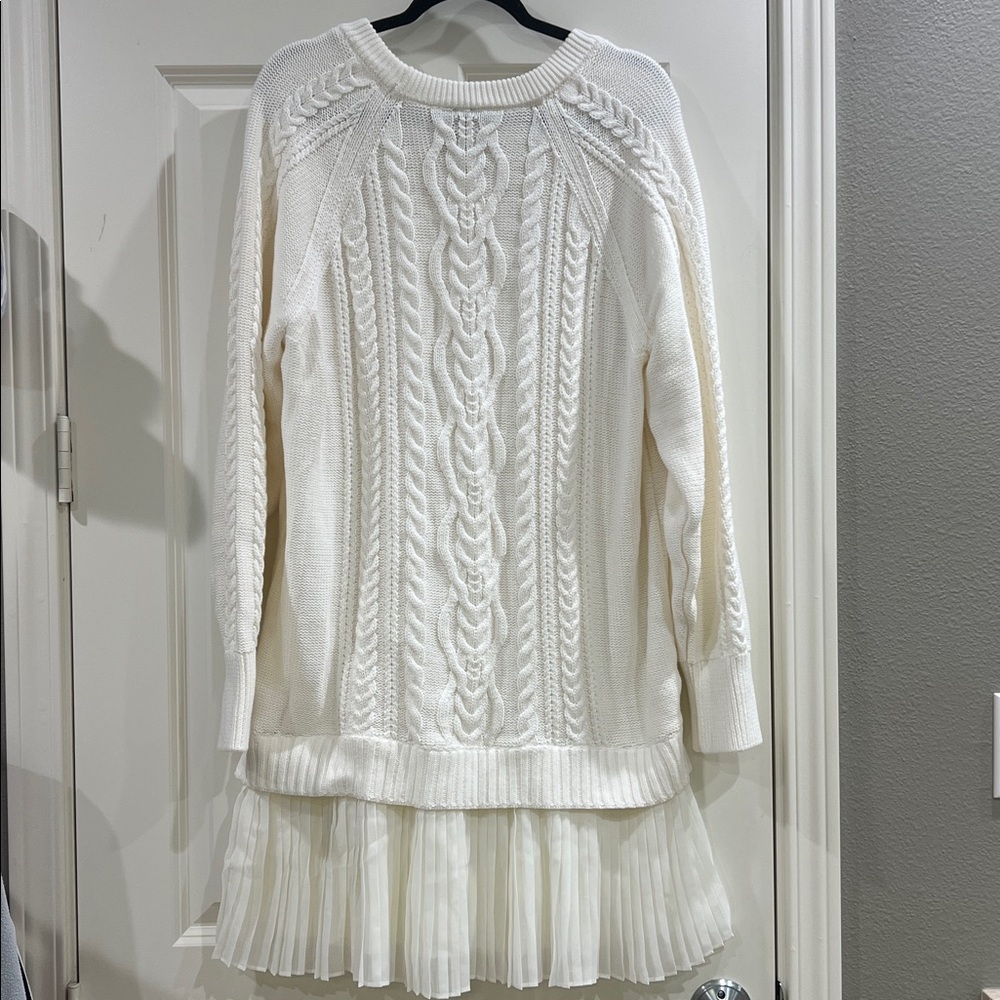 Anthropologie Delphine sweater twofer minidress size large - Picture 4 of 8